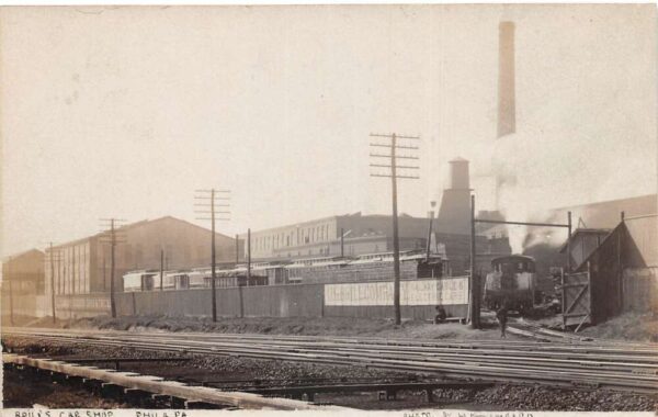 Philadelphia Pennsylvania Brill's Car Shop Real Photo Vintage Postcard AA95489