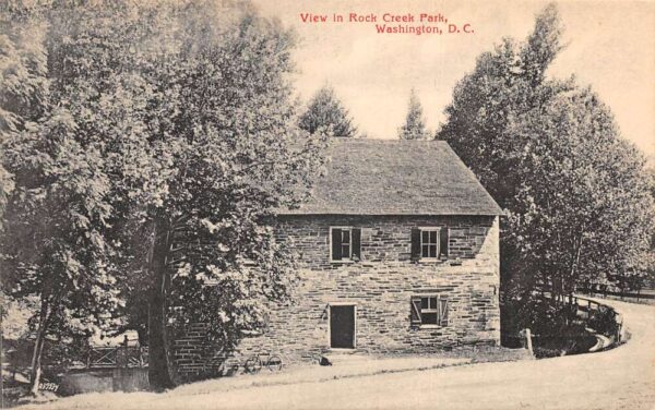 Washington DC Rock Creek Park Pierce Mill Vintage Postcard AA95506