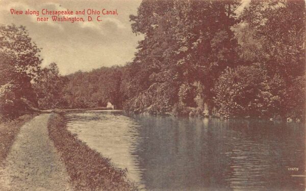 Washington DC Chesapeake Ohio Canal Scenic View Vintage Postcard AA95515