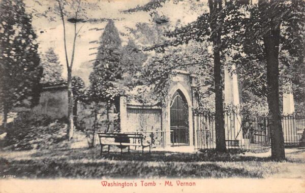 Mount Vernon Virginia Washingtons Tomb Vintage Postcard AA95521