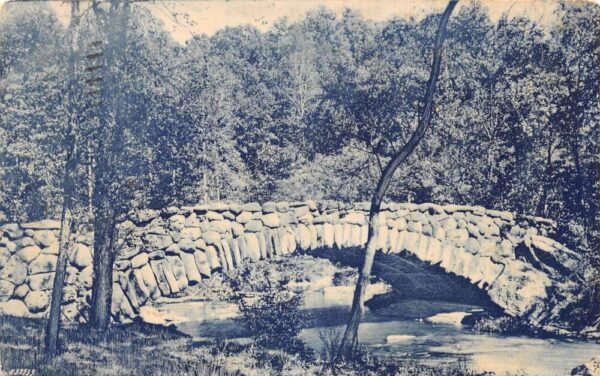 Washington DC Rock Creek Park Boulder Bridge Scenic View Postcard AA95537