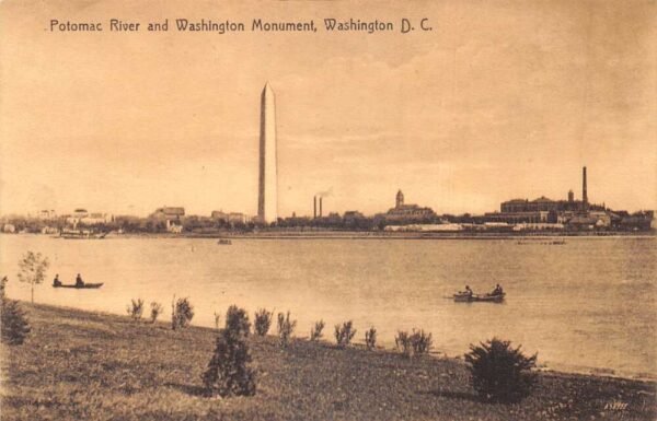 Washington DC Washington Monument and Potomac River Scenic View PC AA95539