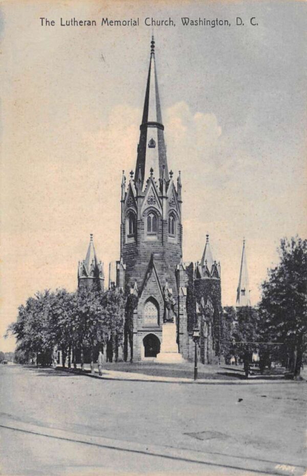 Washington DC Lutheran Memorial Church Vintage Postcard AA95542