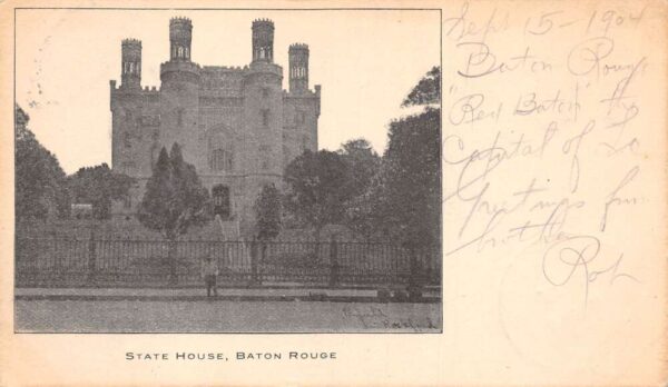 Baton Rouge Louisiana State House Vintage Postcard AA95740