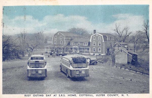 Cottekill New York SRS Home Social Relief Society Bus Vintage Postcard AA95844