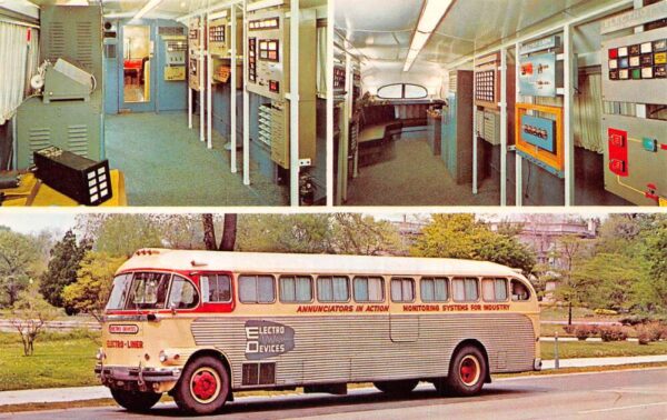 St Louis Missouri Electro Devices Mobile Display Bus Vintage Postcard AA95869