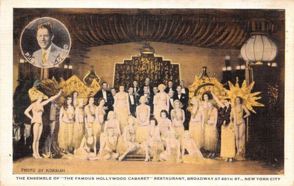 New York City Hollywood Cabaret Ensemble Vintage Postcard AA95885