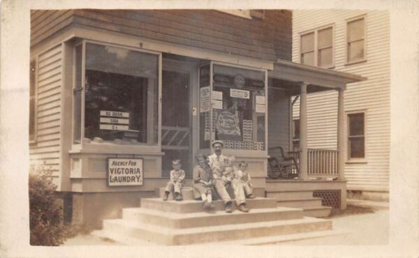 Grocery Store Victoria Laundry San Benito Cigars Real Photo Postcard AA95946