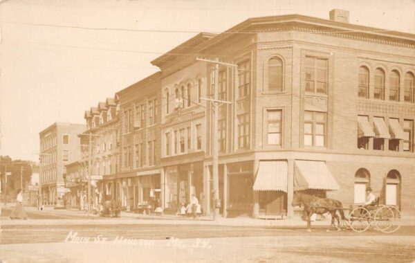 Houlton Maine Main Street Real Photo Vintage Postcard AA95971