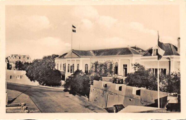 Curacao NWJ Government House Real Photo Vintage Postcard AA95990