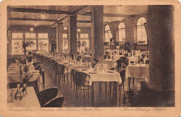 Costa Rica Grand Hotel Dining Room Vintage Postcard AA96001