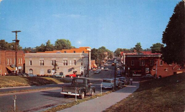 Blacksburg Virginia Business Section Street Scene Vintage Postcard AA96037