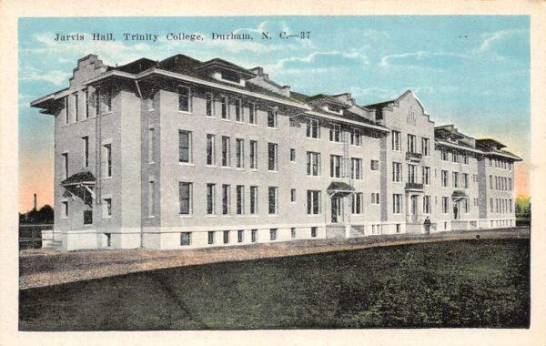 Durham North Carolina Trinity College Jarvis Hall Vintage Postcard AA96128