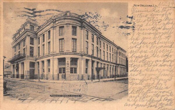 New Orleans Louisiana French Opera House Vintage Postcard AA96146