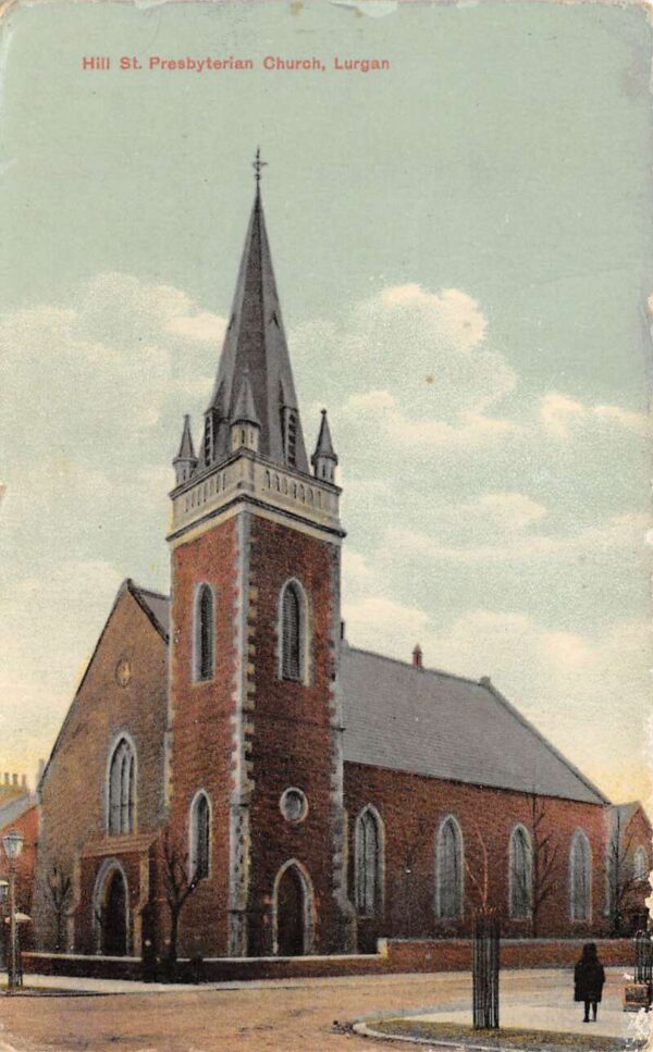 Lurgan Ireland Hill St Presbyterian Church Vintage Postcard AA96152