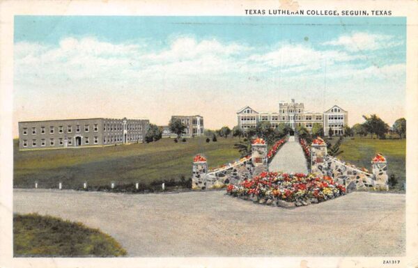 Sequin Texas Lutheran College Vintage Postcard AA96167