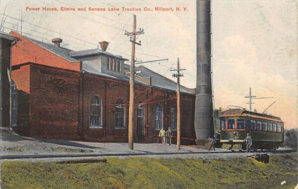 Millport New York Power House Elmira Seneca Lake Traction Trolley PC AA96263