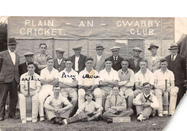 Redruth England Plain An Gwarry Cricket Club Sports Real Photo Postcard AA96325