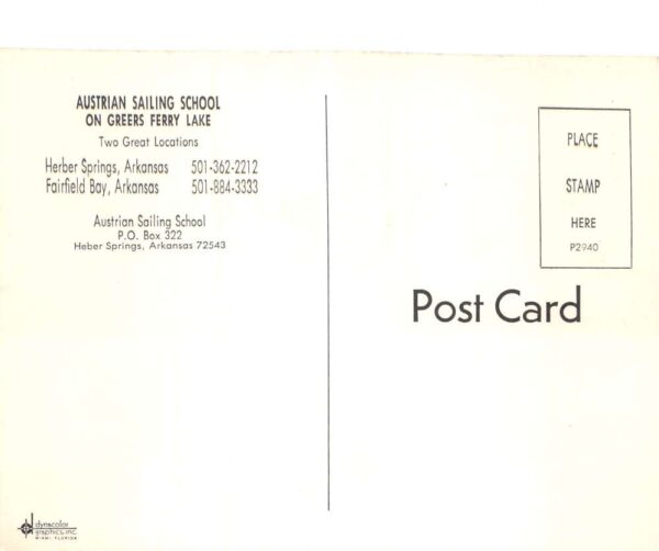 Heber Springs Arkansas Austrian Sailing School on Greers Ferry Lake PC AA96327 - Image 2