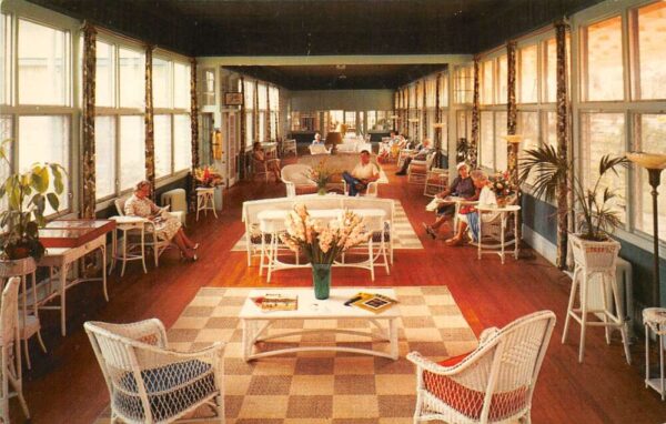 Naples Florida Naples Hotel Solarium Interior Postcard AA96333