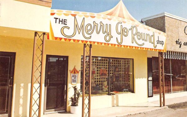 Naples Florida The Merry Go Round Shop Vintage Postcard AA96340