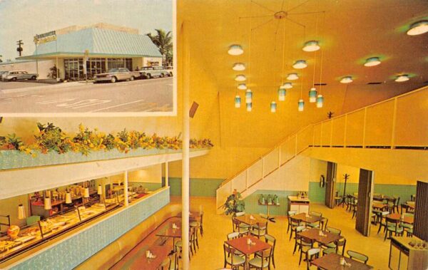 Naples Florida Lamplighter Cafeteria Vintage Postcard AA96342