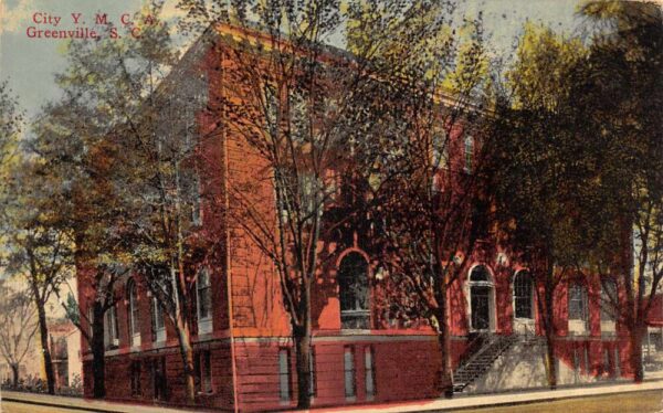 Greenville South Carolina City YMCA Exterior Vintage Postcard AA96394