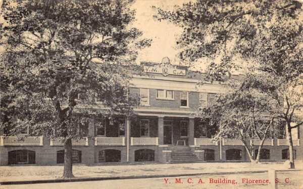 Florence South Carolina YMCA Building Exterior Vintage Postcard AA96395