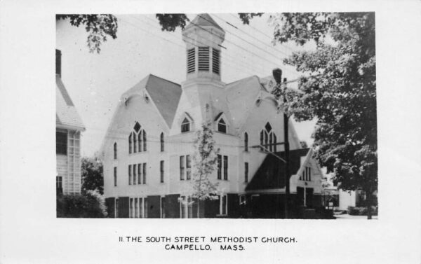 Campello Massachusetts South Street Methodist Church Real Photo PC AA96408