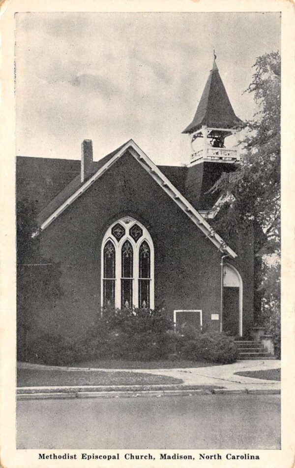 Madison North Carolina Methodist Episcopal Church Vintage Postcard AA96414