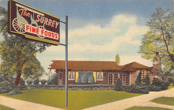 Chicago Illinois The Surrey Restaurant Vintage Postcard AA96417