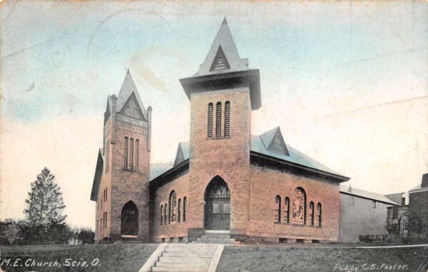 Scio Ohio Methodist Episcopal Church Vintage Postcard AA96427