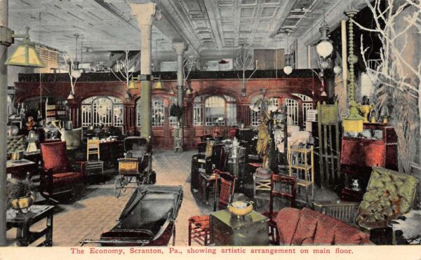 Scranton Pennsylvania The Economy Main Floor Vintage Postcard AA96560