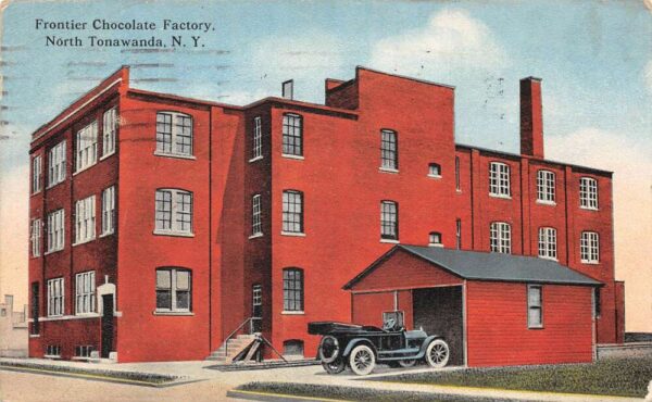 North Tonawanda New York Frontier Chocolate Factory Vintage Postcard AA96586