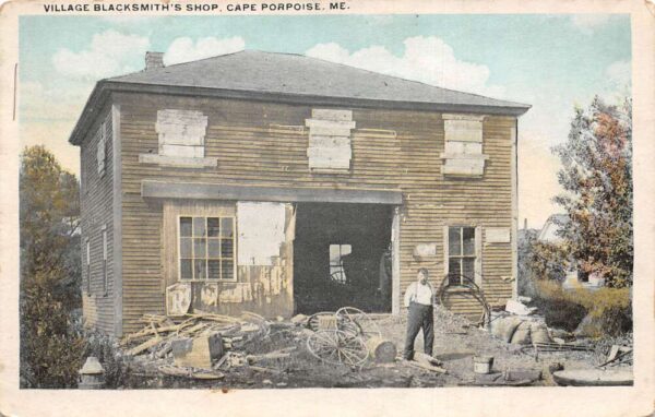 Cape Porpoise Maine Blacksmith Shop Vintage Postcard AA96589