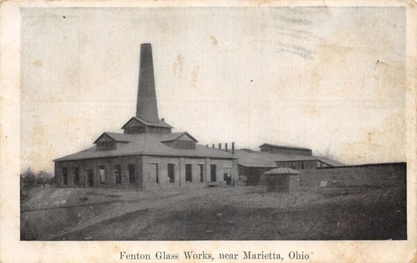 Marietta Ohio Fenton Glass Works Vintage Postcard AA96592