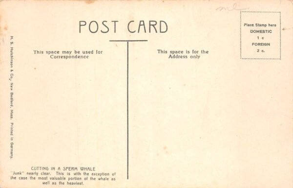 New Bedford Massachusetts Sperm Whaling Vintage Postcard AA96596 - Image 2