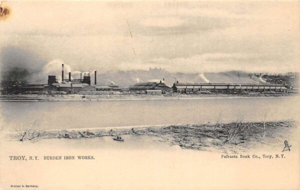 Troy New York Burden Iron Works Tuck Vintage Postcard AA96617