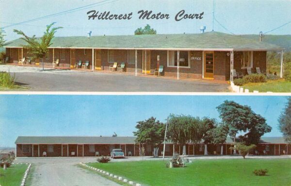 Huntsville Alabama Hillcrest Motor Court Vintage Postcard AA92869