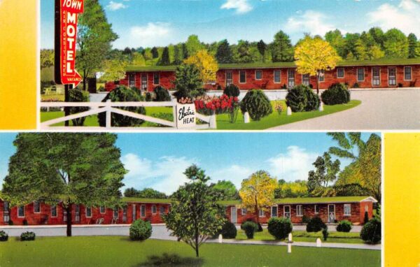 Bloutsville Alabama Town Motel Vintage Postcard AA92872