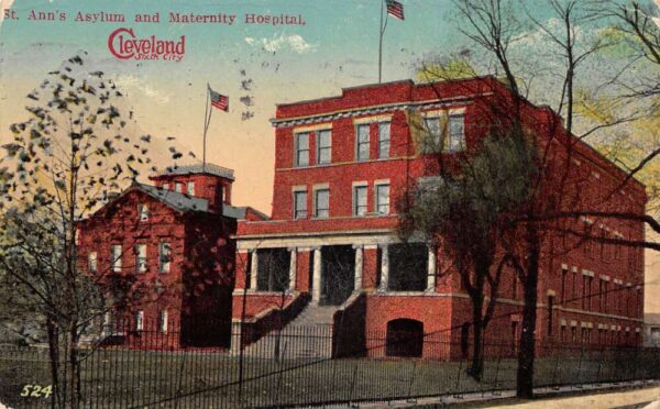 Cleveland Ohio St Anns Asylum and Maternity Hospital Vintage Postcard AA92908