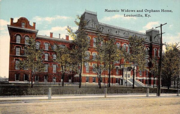 Louisville Kentucky Masonic Widows and Orphans Home Vintage Postcard AA92933