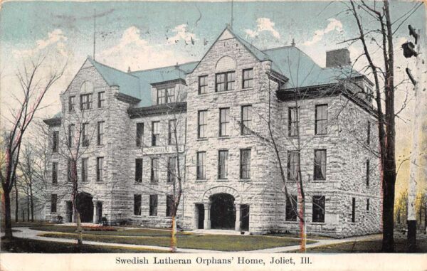 Joliet Illinois Swedish Lutheran Orphans Home Vintage Postcard AA92934