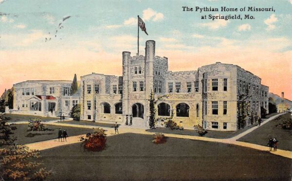 Springfield Missouri The Pythian Home of Missouri Vintage Postcard AA92940