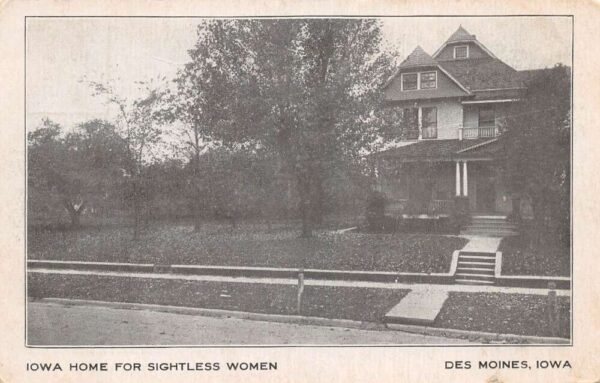 Des Moines Iowa Home for Sightless Women Vintage Postcard AA92944