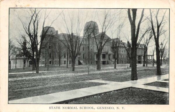 Geneseo New York State Normal School Vintage Postcard AA92946