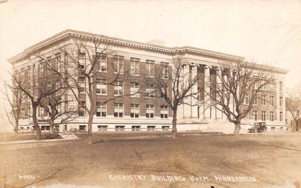 Minneapolis Minnesota University Chemistry Building Real Photo Postcard AA92957