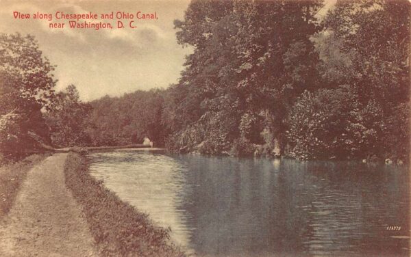 Washington DC Chesapeake Ohio Canal Scenic View Vintage Postcard AA93015