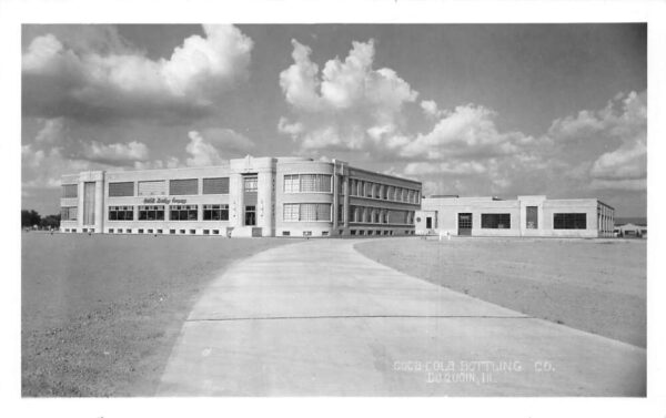 Duquoin Illinois Coca Cola Coke Bottling Plant Real Photo Postcard AA93141