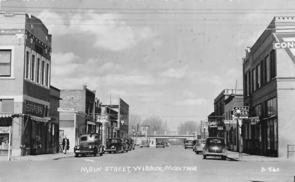 Wibaux Montana Main Street Real Photo Vintage Postcard AA93161